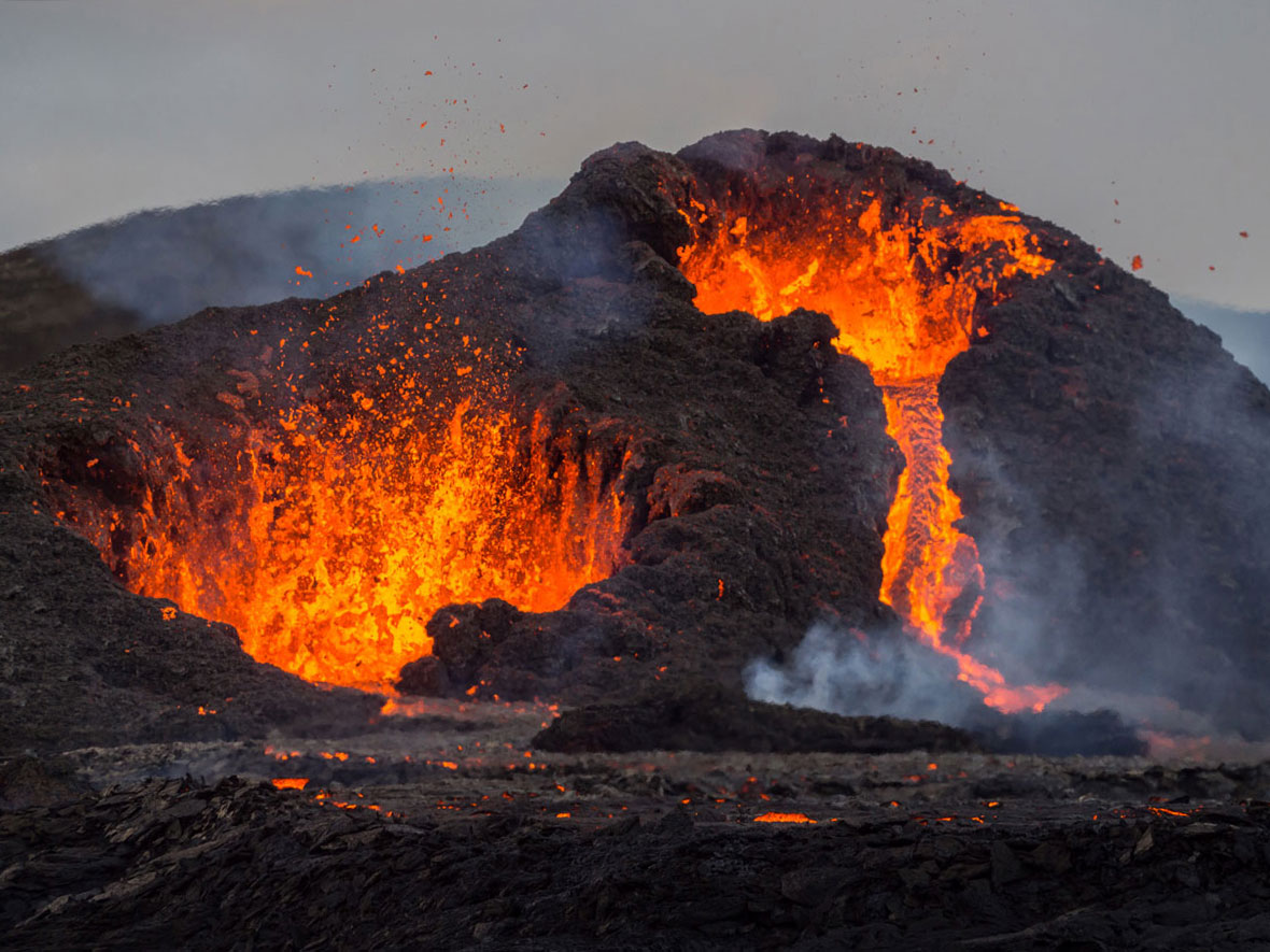 Vulkan Vulkanausbruch Island Reykjanes Geldingadalur ” Vulkan Vulkanausbruch Island Reykjanes Geldingadalur ”