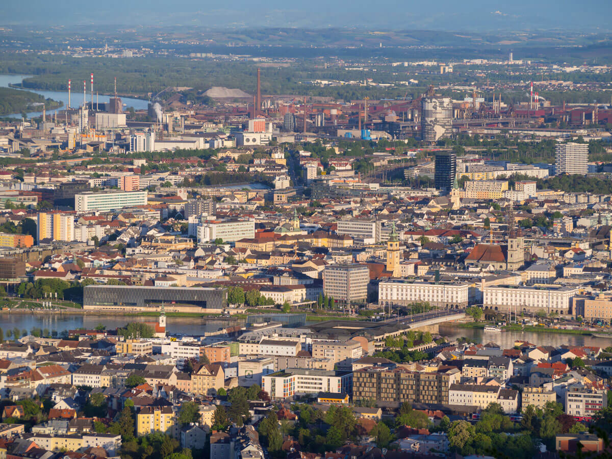 Ausblick Poestlingberg Linz Oberoesterreich