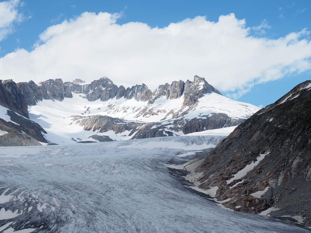Ausflugsziel Furkapass Schweiz Rhonegletscher Wandern”