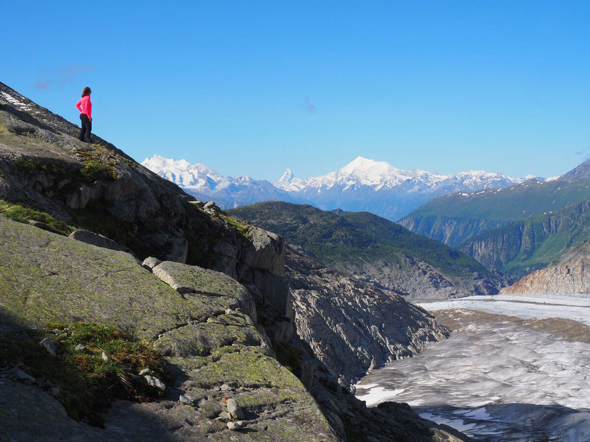 Panoramaweg Aletschgletscher Wandern Schweiz ”