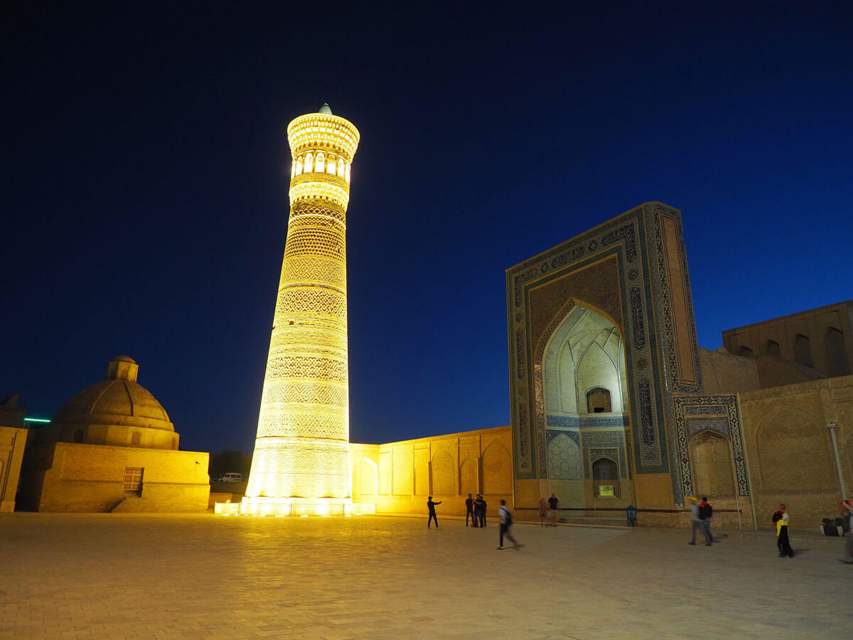 Bukhara Usbekistan In Der Nacht