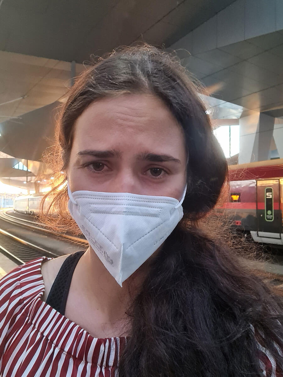 Auf dem Rückweg von der Polizeistation nach Hause. 5-6 Stunden nach dem Diebstahl. Diebstahl Rucksack Wien Hauptbahnhof Reaktion ”