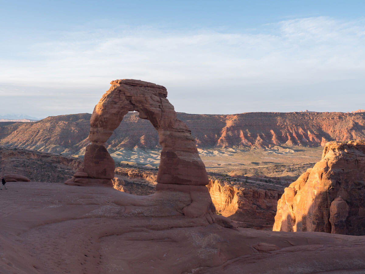 Sonnenaufgang Arches Nationalpark Usa Delicate Arch ”