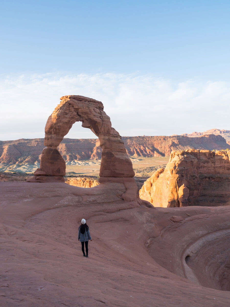 Sonnenaufgang Arches Nationalpark Usa Delicate Arch ”