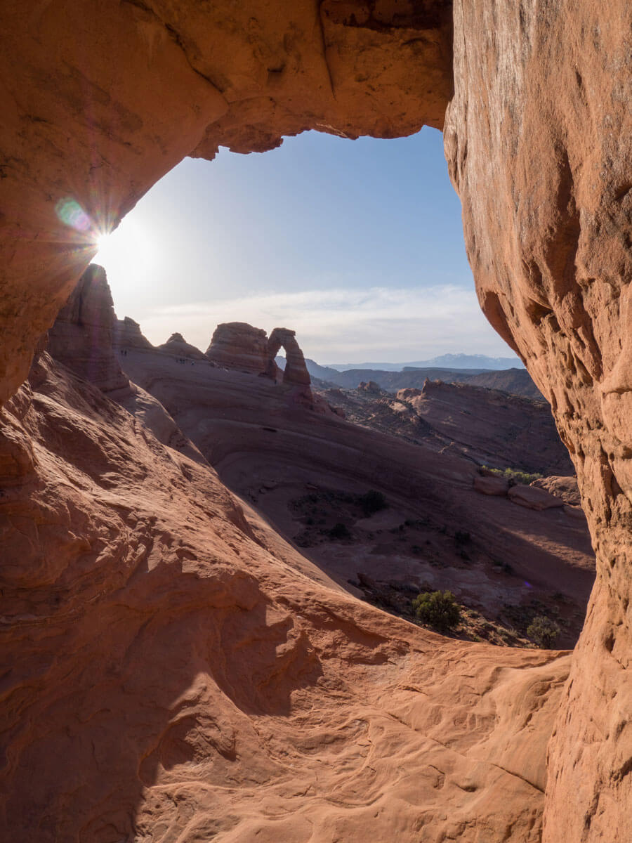 Sonnenaufgang Arches Nationalpark Usa Delicate Arch ”