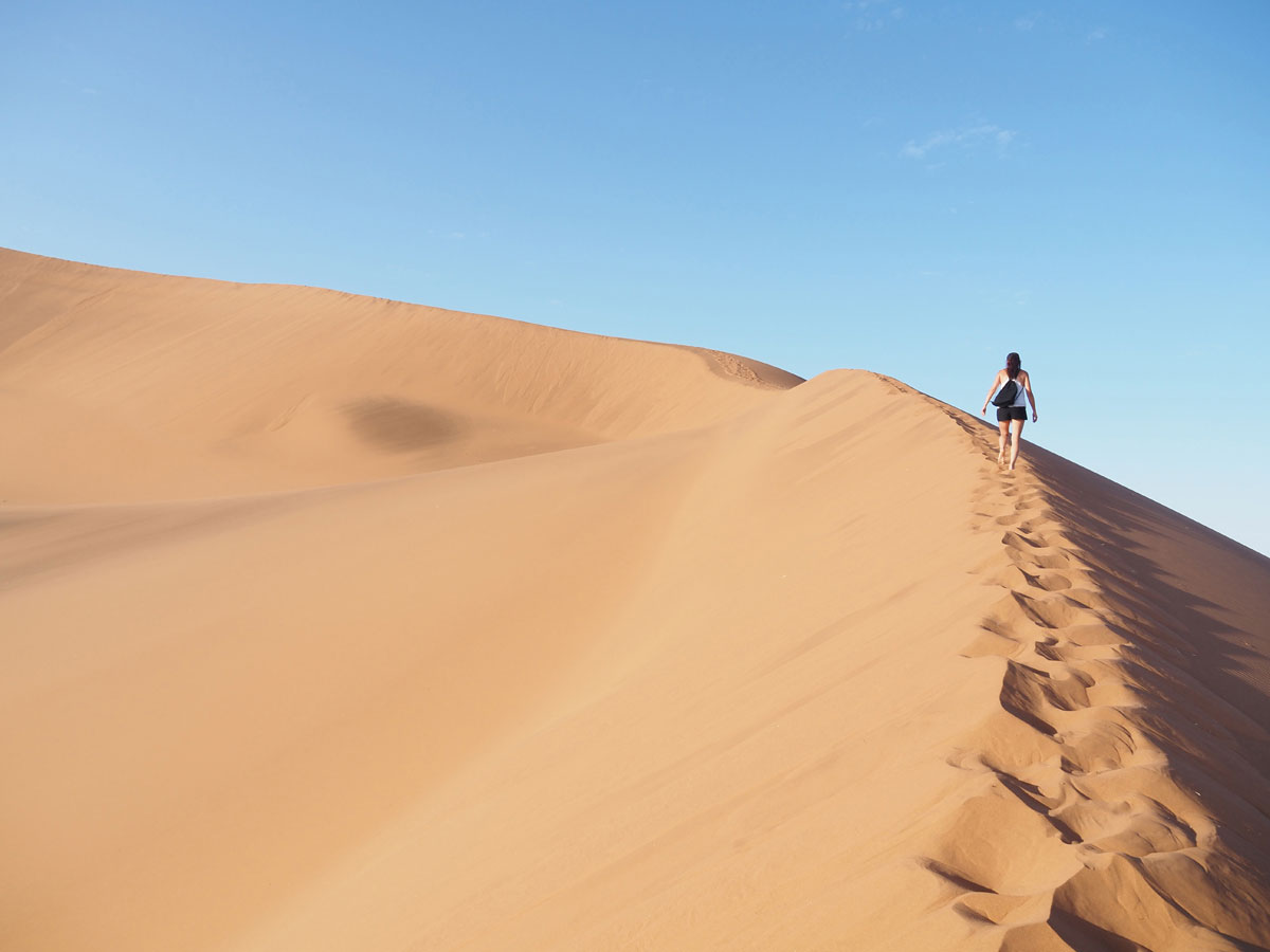 Aufstieg Big Daddy Dune Namibia Sossusvlei