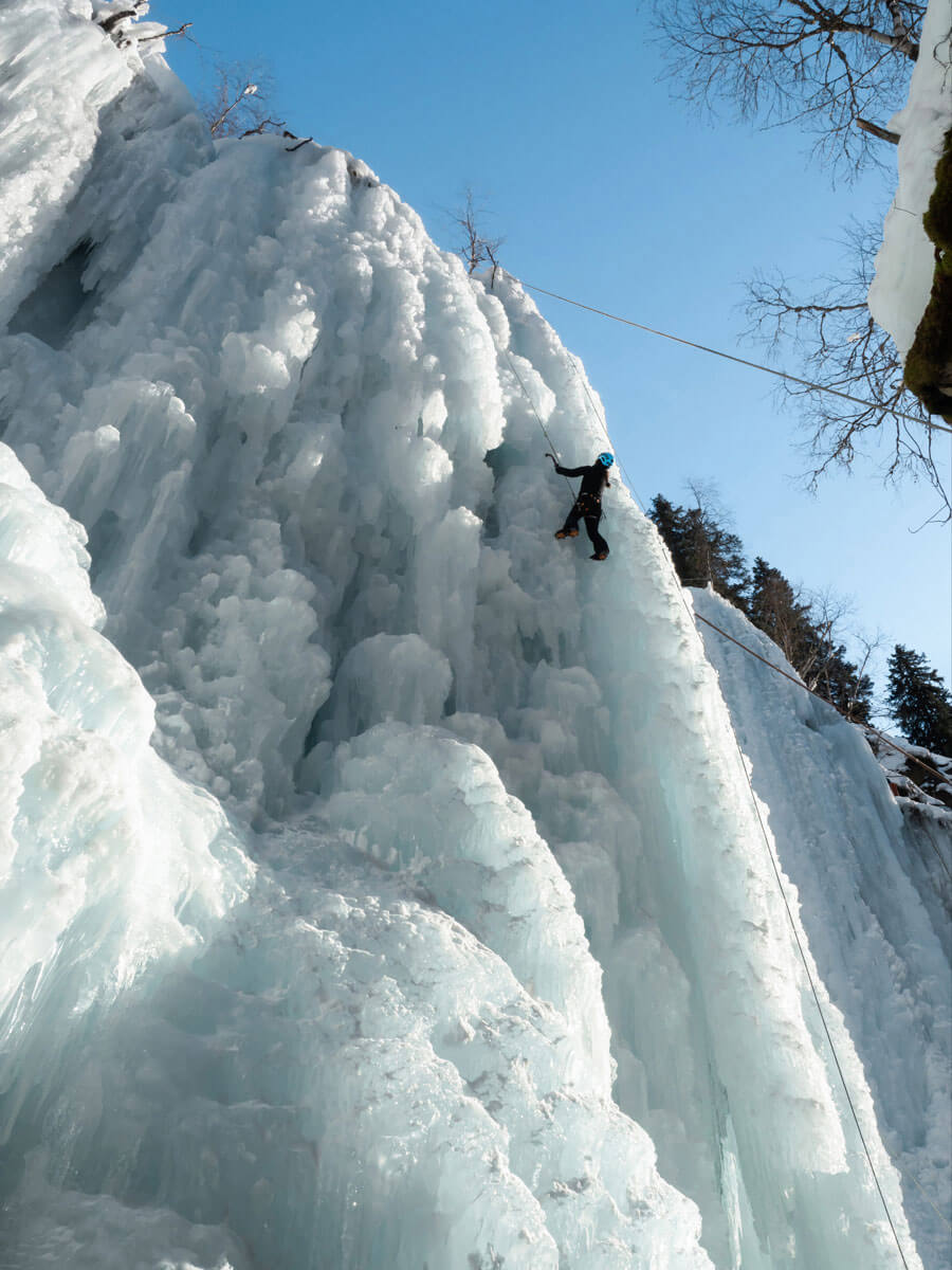 Eisklettern Pitztal Taschachschlucht ”