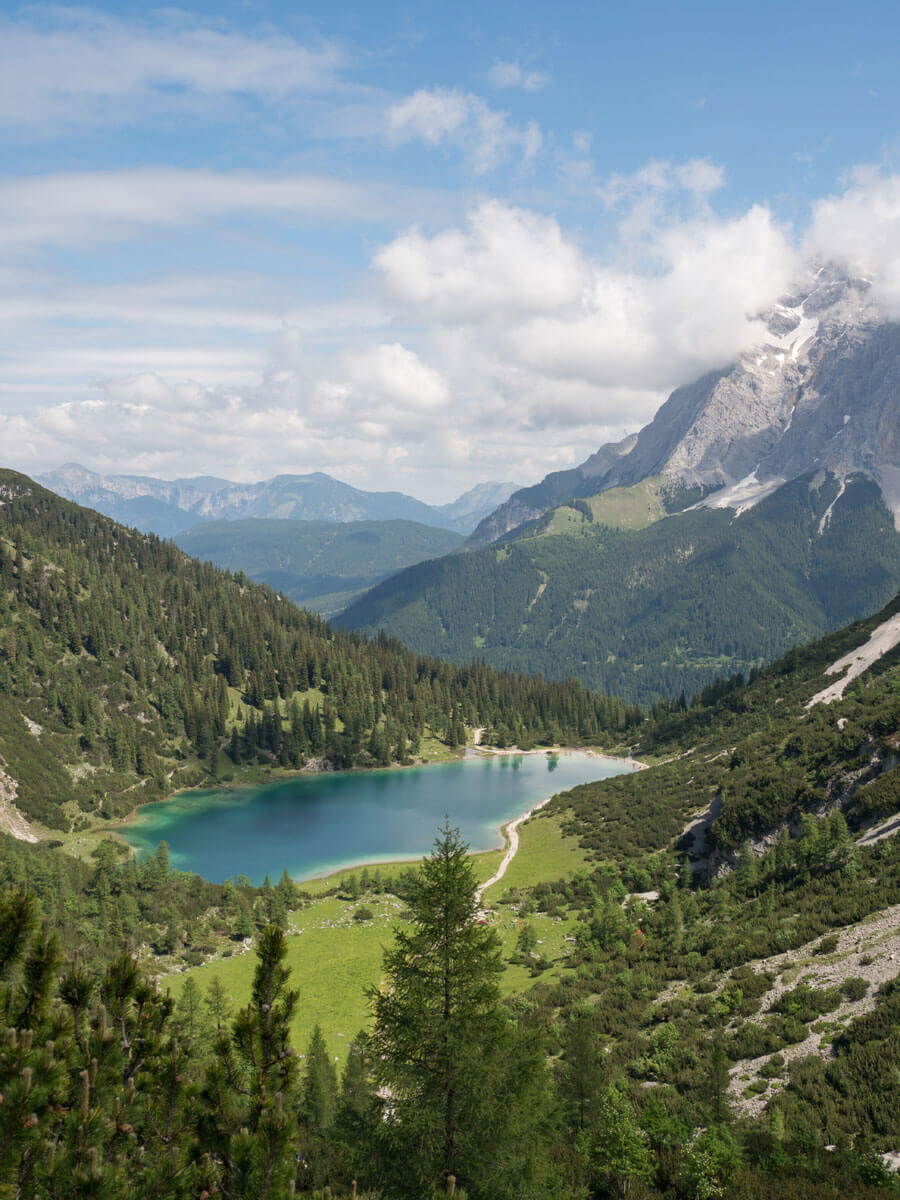 Tiroler Zugspitzarena Drachensee Coburger Huette ”