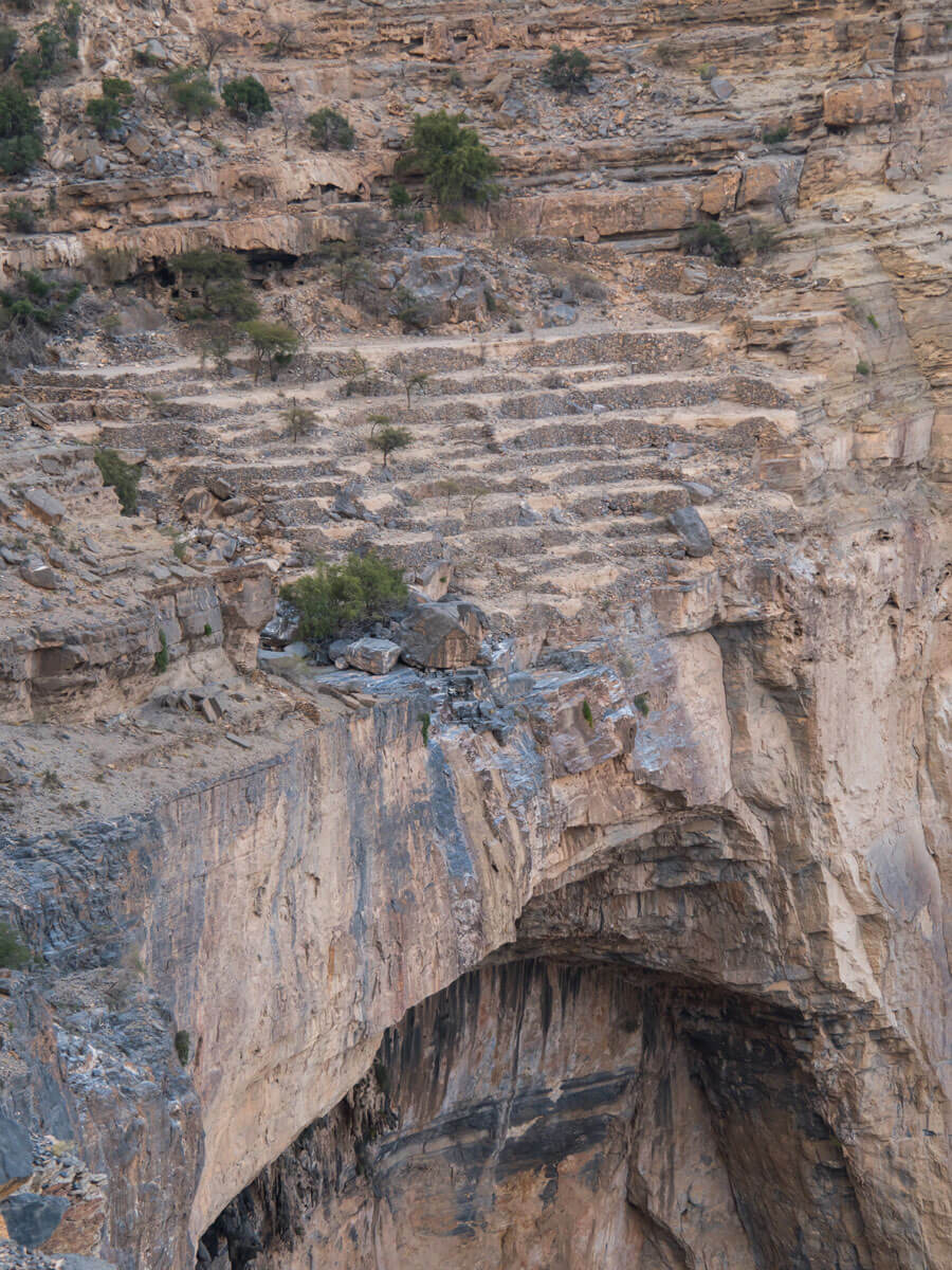 Oman Rundreise Reiseroute Jabal Shams Balcony Walk ”